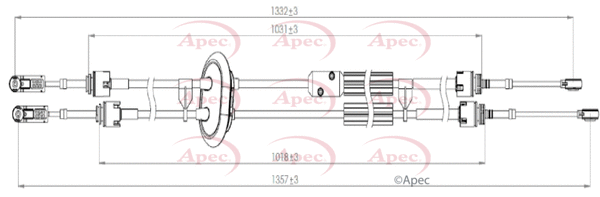Cable Pull, manual transmission (CAB7031)