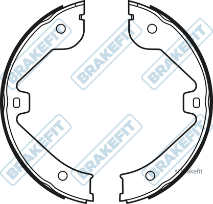 Brake Shoe Set, parking brake (BSH1046)