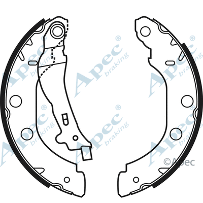 Brake Shoe Set (SHU580)