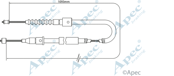 Cable Pull, parking brake (CAB1470)