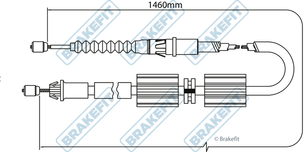 Cable Pull, parking brake (BBC3161)