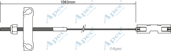 Cable Pull, parking brake (CAB1182)