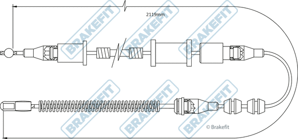 Cable Pull, parking brake (BBC3481)