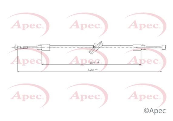 Cable Pull, parking brake (CAB1761)