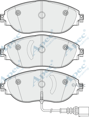 Brake Pad Set, disc brake (PAD1844)