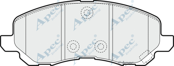 Brake Pad Set, disc brake (PAD1545)