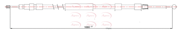 Cable Pull, parking brake (CAB1585)