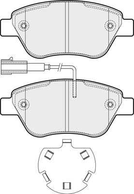 Brake Pad Set, disc brake (PD3281)