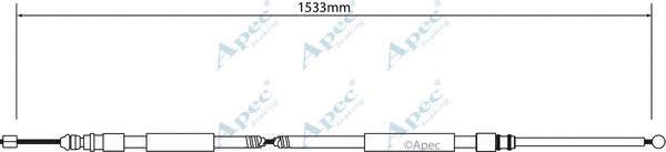 Cable Pull, parking brake (CAB1024)
