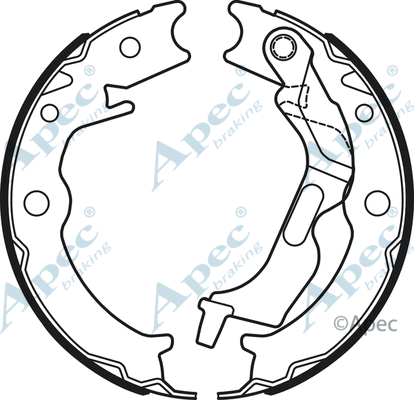 Brake Shoe Set, parking brake (SHU730)