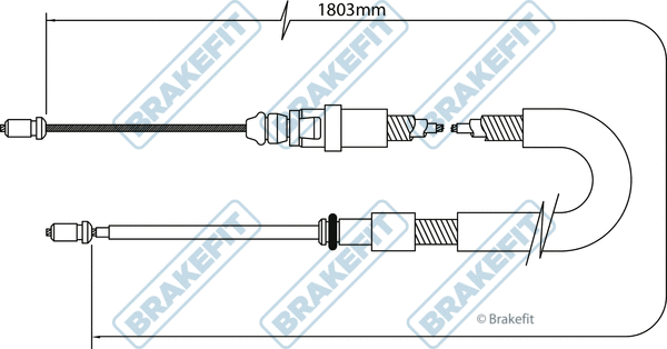 Cable Pull, parking brake (BBC3046)