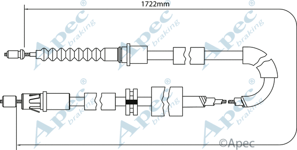 Cable Pull, parking brake (CAB1164)