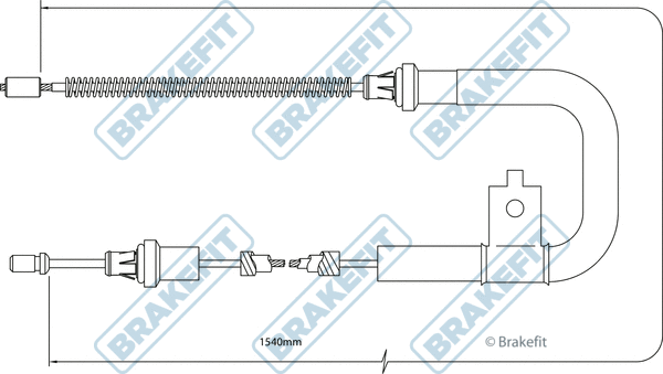Cable Pull, parking brake (BBC3309)