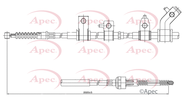 Cable Pull, parking brake (CAB1303)