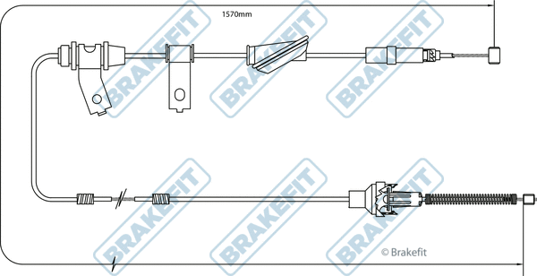 Cable Pull, parking brake (BBC3263)