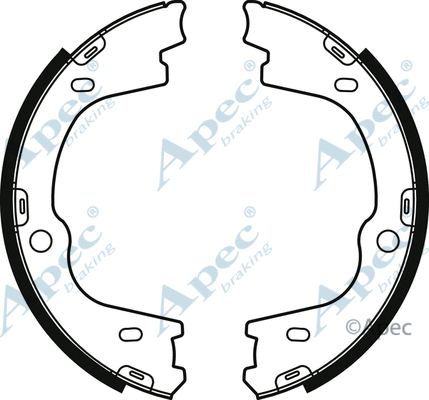Brake Shoe Set, parking brake (SHU812)