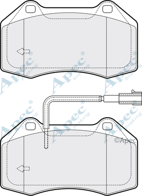 Brake Pad Set, disc brake (PAD1917)