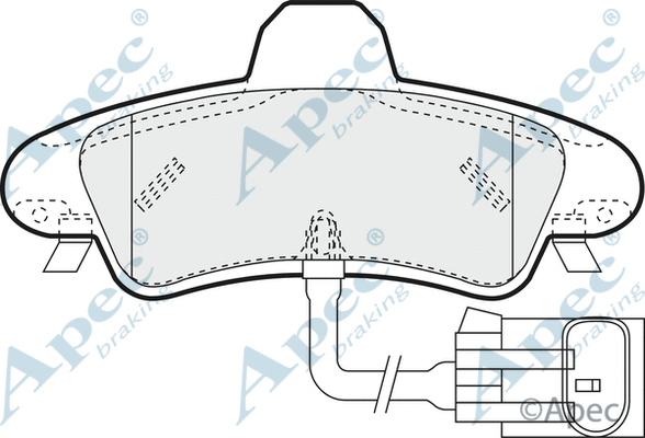 Brake Pad Set, disc brake (PAD1291)