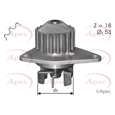 Water Pump, engine cooling (AWP1133)