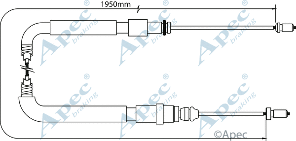 Cable Pull, parking brake (CAB1083)