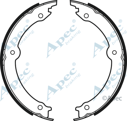 Brake Shoe Set, parking brake (SHU754)