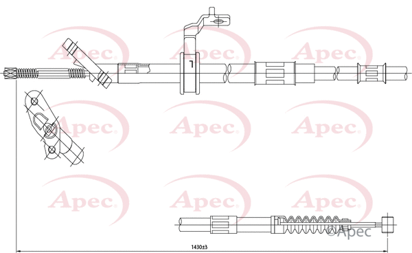 Cable Pull, parking brake (CAB1439)