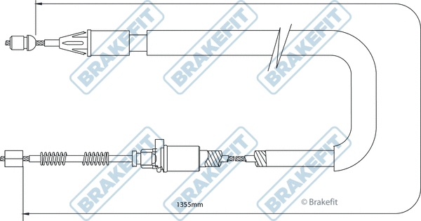 Cable Pull, parking brake (BBC3268)
