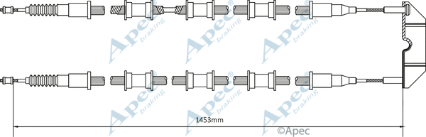 Cable Pull, parking brake (CAB1488)