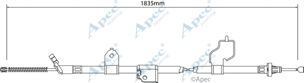 Cable Pull, parking brake (CAB1319)