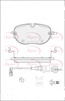Brake Pad Set, disc brake (PAD2468)