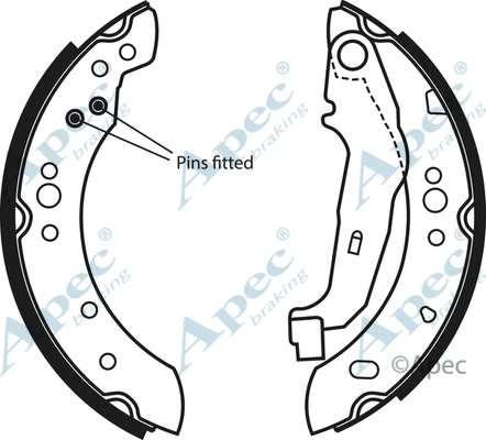 Brake Shoe Set (SHU786)