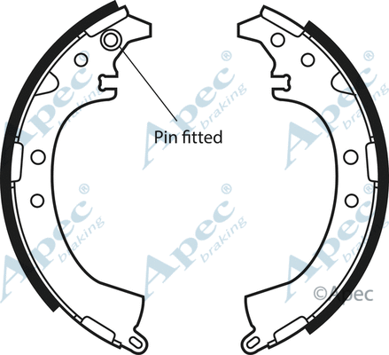 Brake Shoe Set (SHU557)