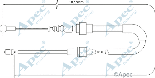 Cable Pull, parking brake (CAB1548)