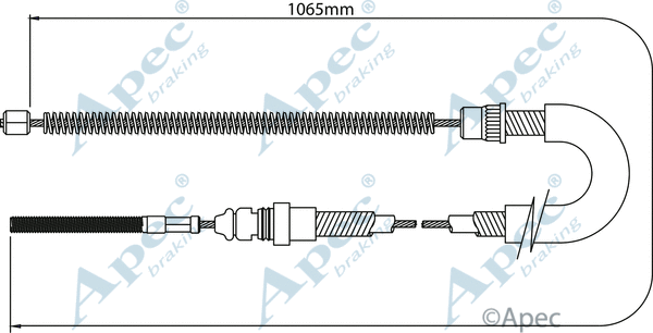 Cable Pull, parking brake (CAB1060)