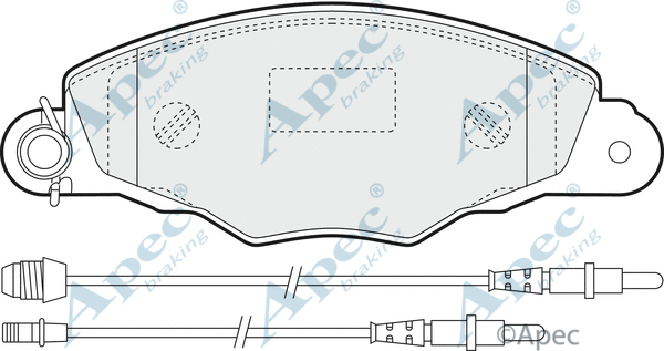 Brake Pad Set, disc brake (PAD1144)