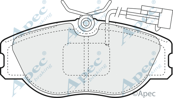 Brake Pad Set, disc brake (PAD743)
