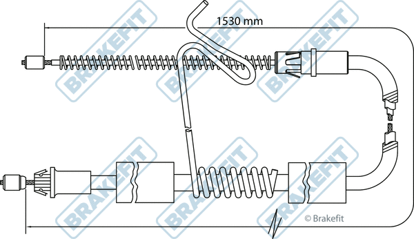 Cable Pull, parking brake (BBC3176)