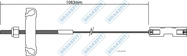 Cable Pull, parking brake (BBC3181)