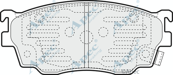 Brake Pad Set, disc brake (PAD1383)
