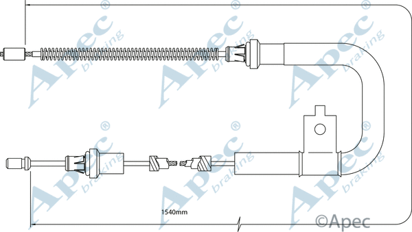 Cable Pull, parking brake (CAB1311)
