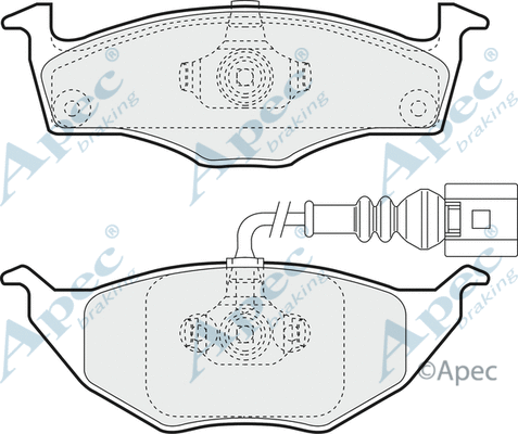 Brake Pad Set, disc brake (PAD1265)