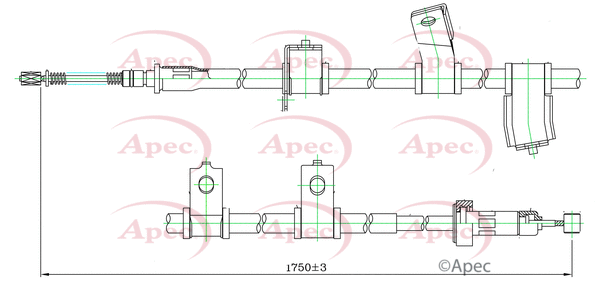 Cable Pull, parking brake (CAB1690)