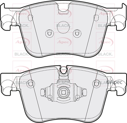 Brake Pad Set, disc brake (PAD2184B)