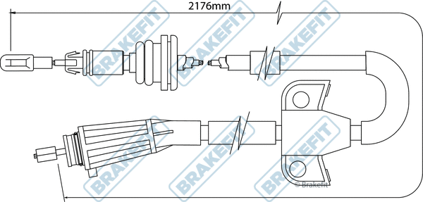 Cable Pull, parking brake (BBC3510)