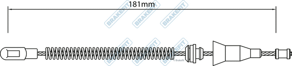 Cable Pull, parking brake (BBC3450)