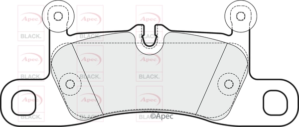 Brake Pad Set, disc brake (PAD1796B)