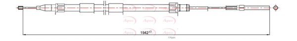 Cable Pull, parking brake (CAB1210)