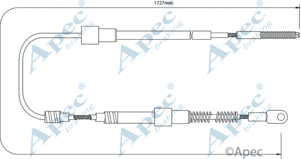 Cable Pull, parking brake (CAB1020)
