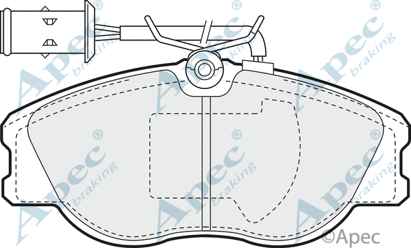 Brake Pad Set, disc brake (PAD672)