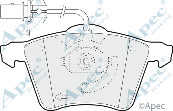 Brake Pad Set, disc brake (PAD1323)